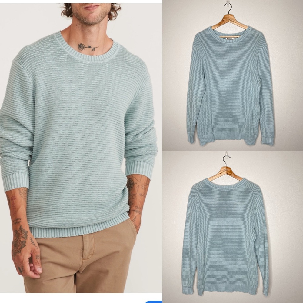 Marine Layer Light Blue Crewneck Sweater